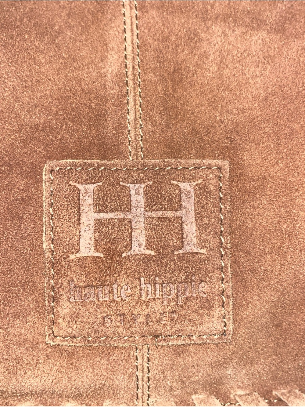 Haute Hippie Suede Shoulder Bag in Rust - Picture 2 of 5